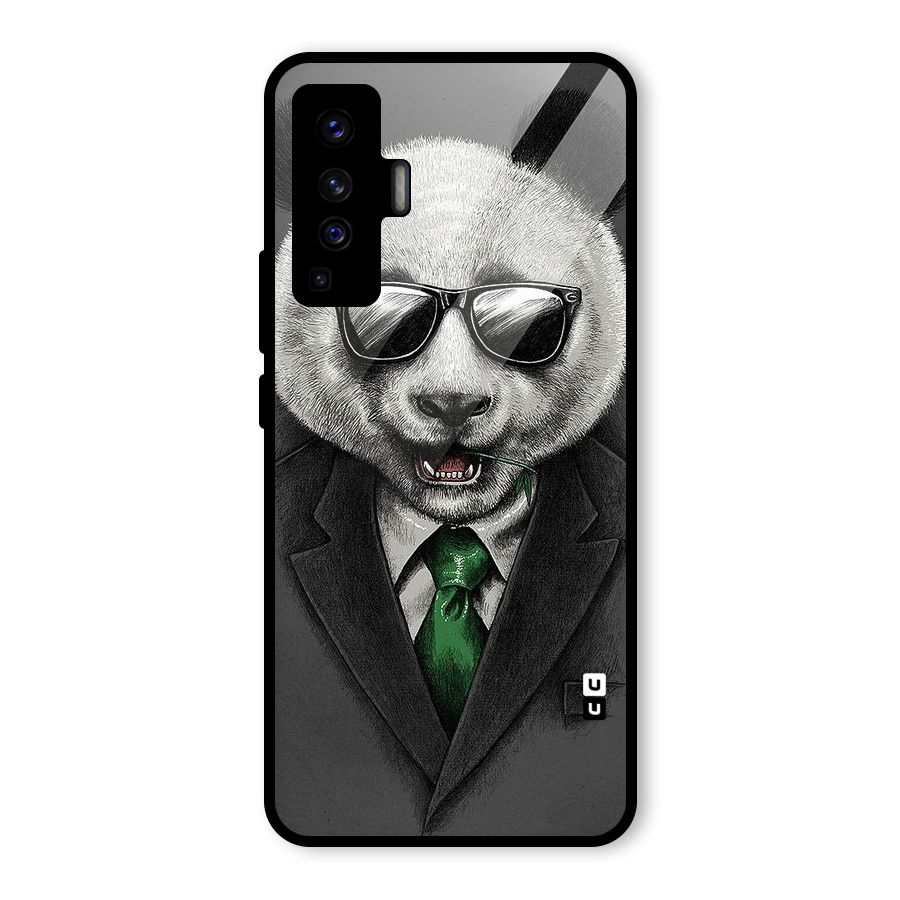 Bear Face Glass Back Case for Vivo X50