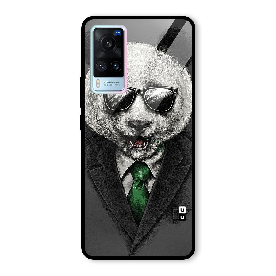 Bear Face Glass Back Case for Vivo X60
