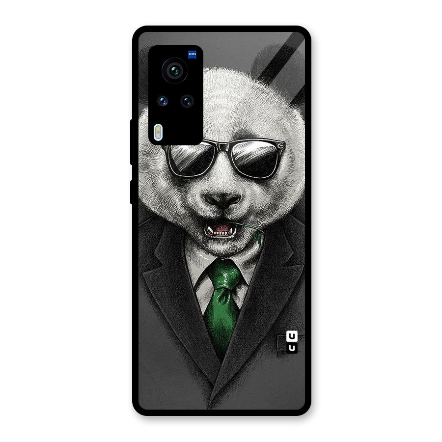 Bear Face Glass Back Case for Vivo X60 Pro