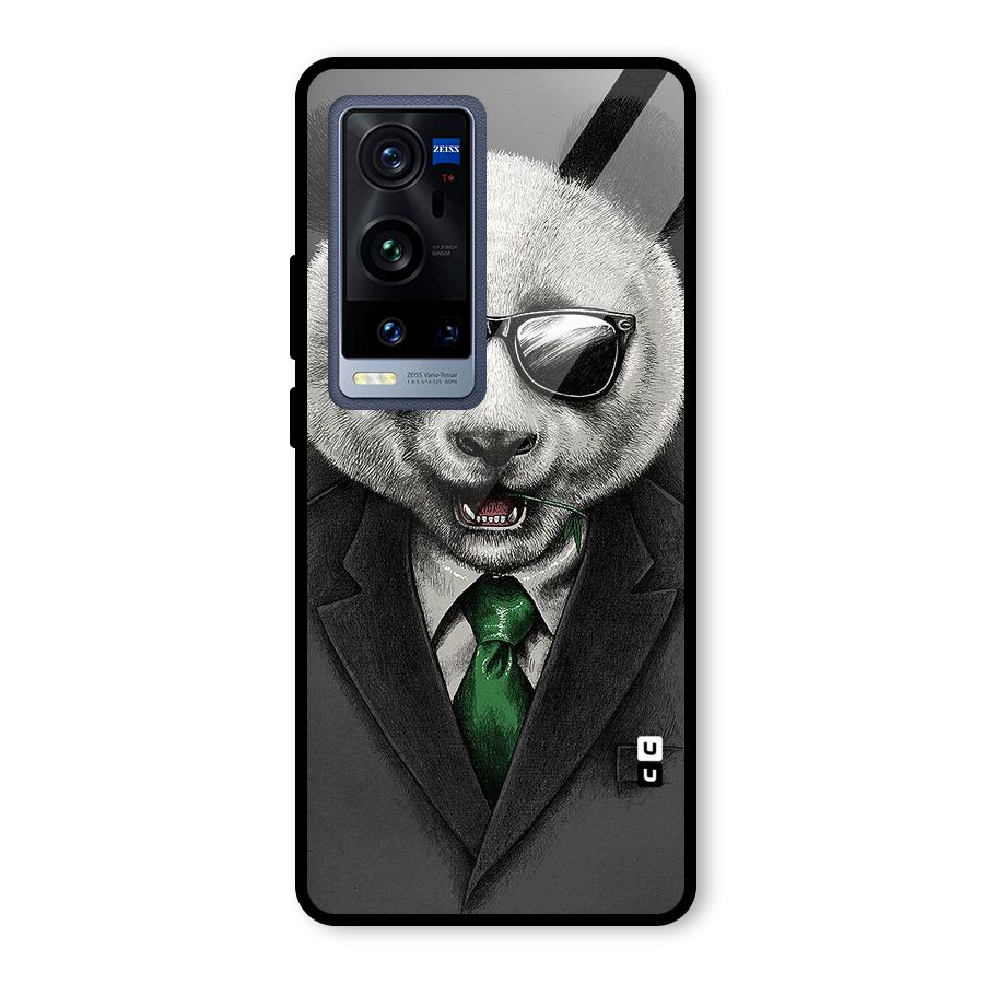 Bear Face Glass Back Case for Vivo X60 Pro Plus