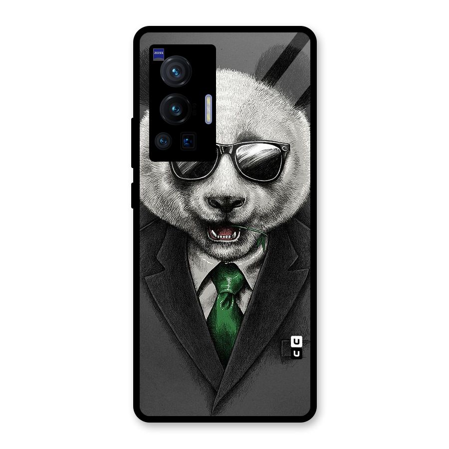 Bear Face Glass Back Case for Vivo X70 Pro