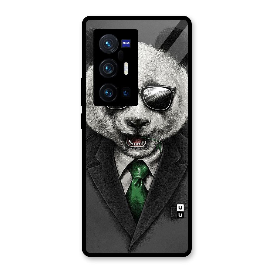 Bear Face Glass Back Case for Vivo X70 Pro Plus