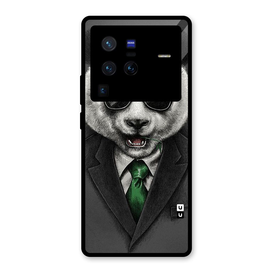 Bear Face Glass Back Case for Vivo X80 Pro
