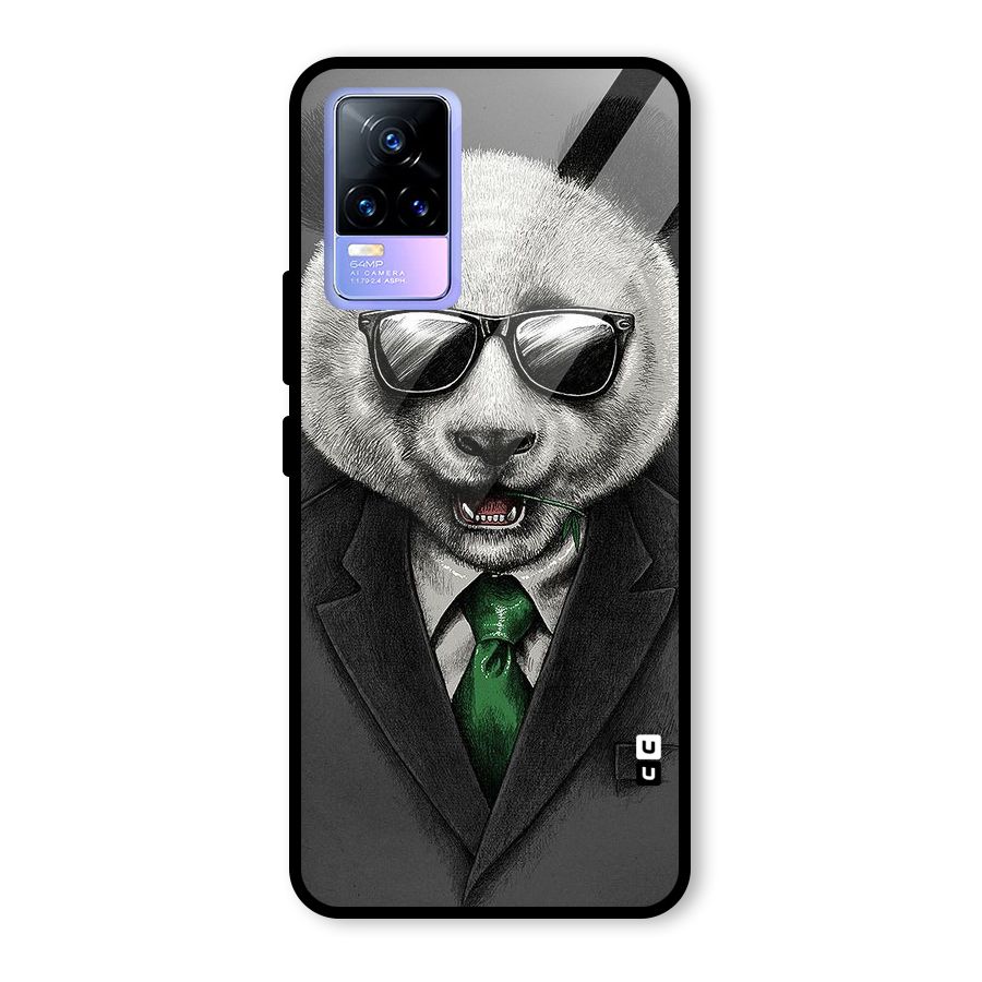 Bear Face Glass Back Case for Vivo Y73