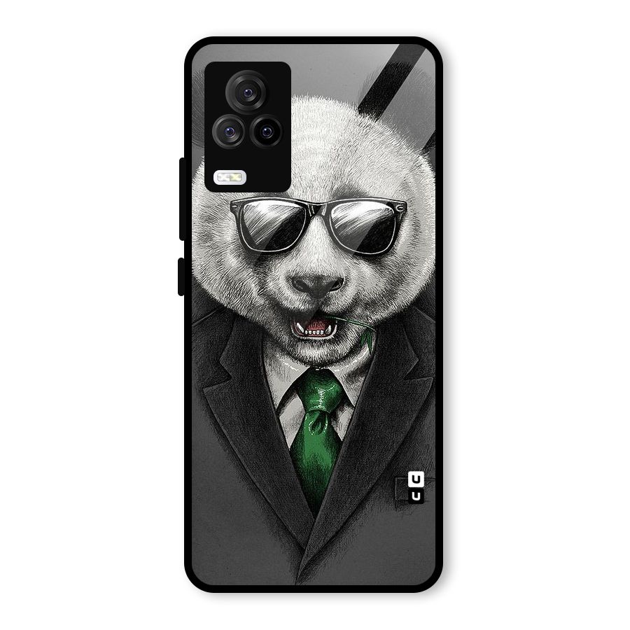 Bear Face Glass Back Case for Vivo iQOO 7 Legend 5G