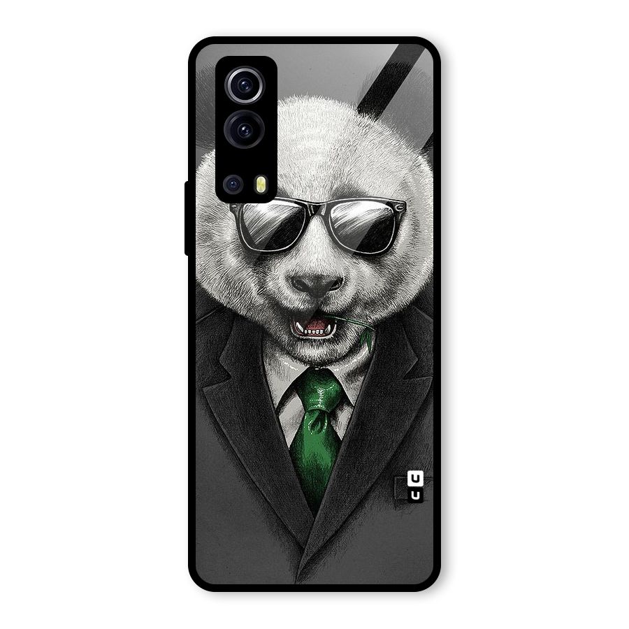 Bear Face Glass Back Case for Vivo iQOO Z3