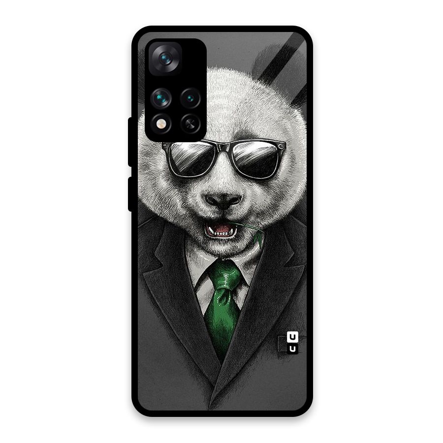 Bear Face Glass Back Case for Xiaomi 11i HyperCharge 5G