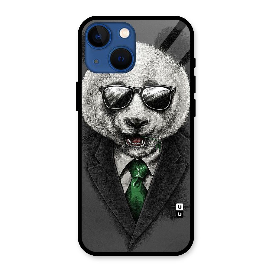Bear Face Glass Back Case for iPhone 13 Mini