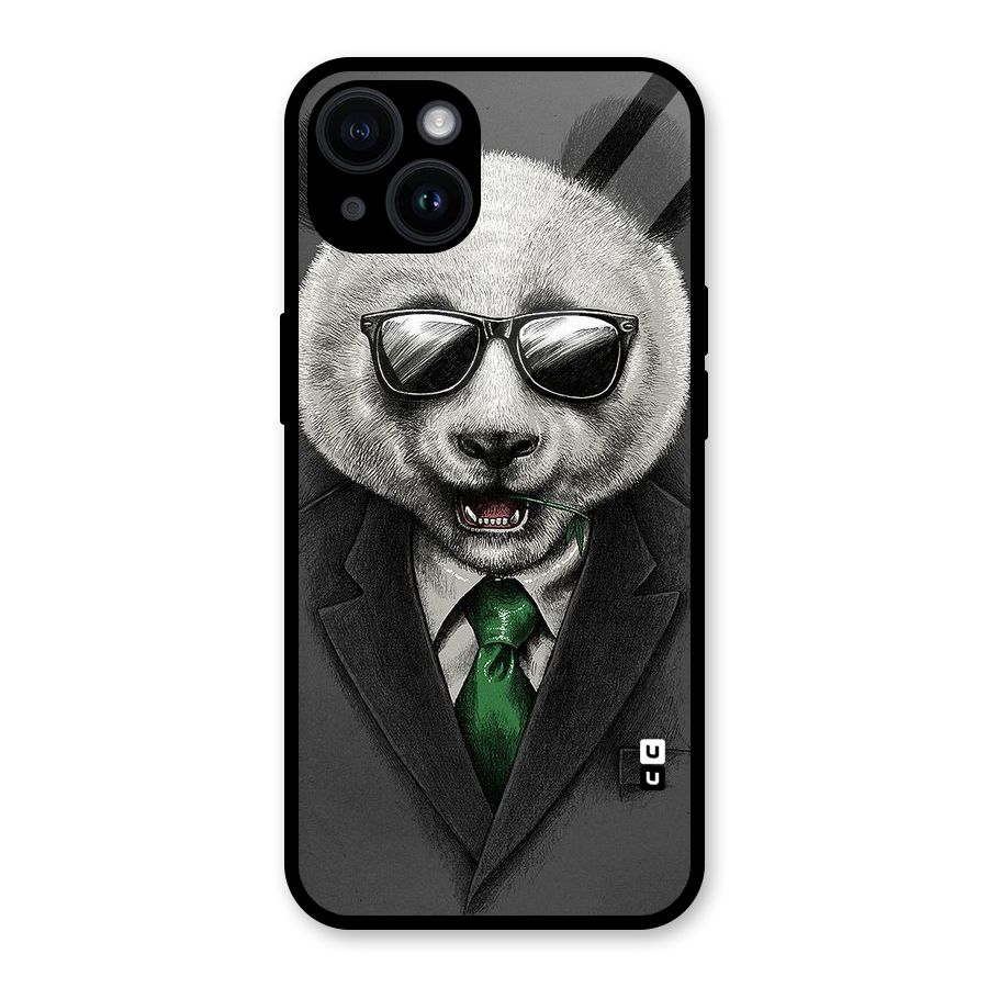 Bear Face Glass Back Case for iPhone 14