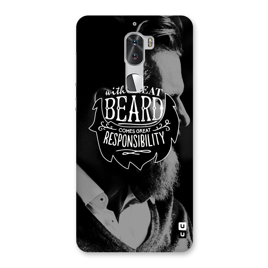 Beard Responsibility Quote Back Case for Coolpad Cool 1
