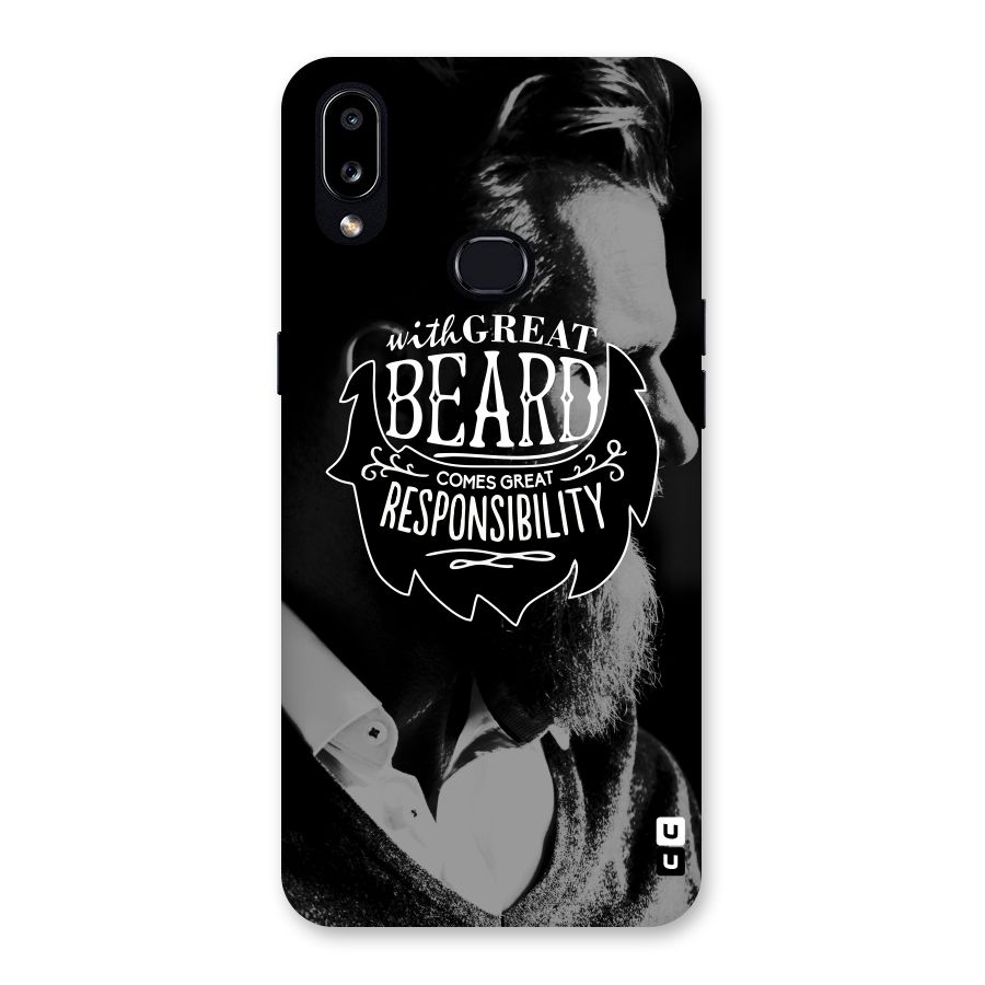 Beard Responsibility Quote Back Case for Galaxy A10s