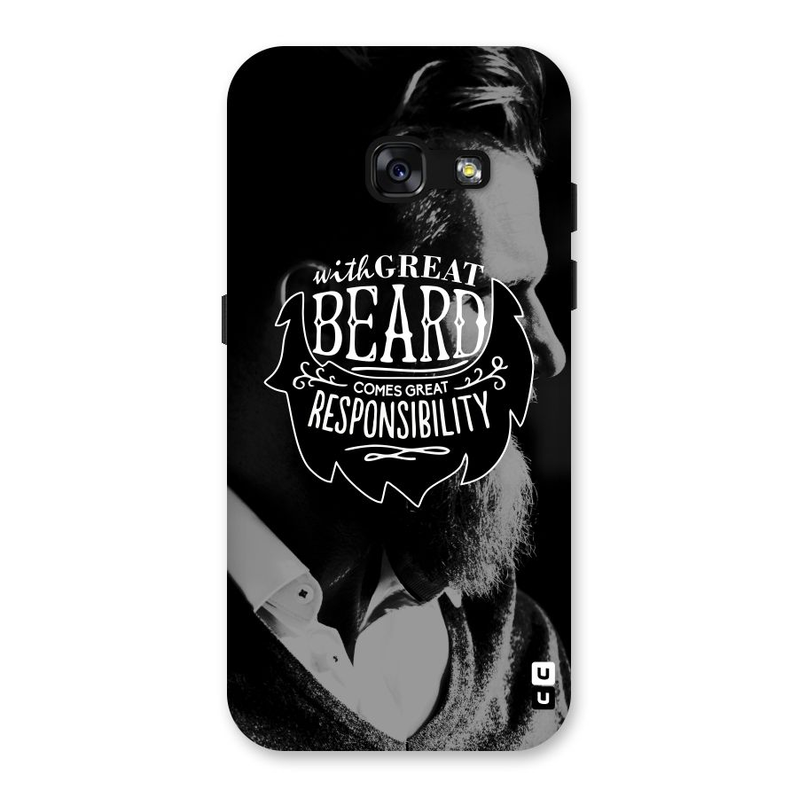 Beard Responsibility Quote Back Case for Galaxy A3 (2017)
