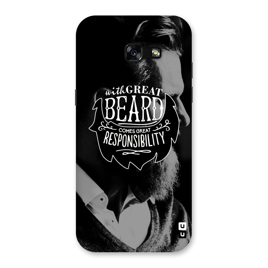 Beard Responsibility Quote Back Case for Galaxy A5 2017