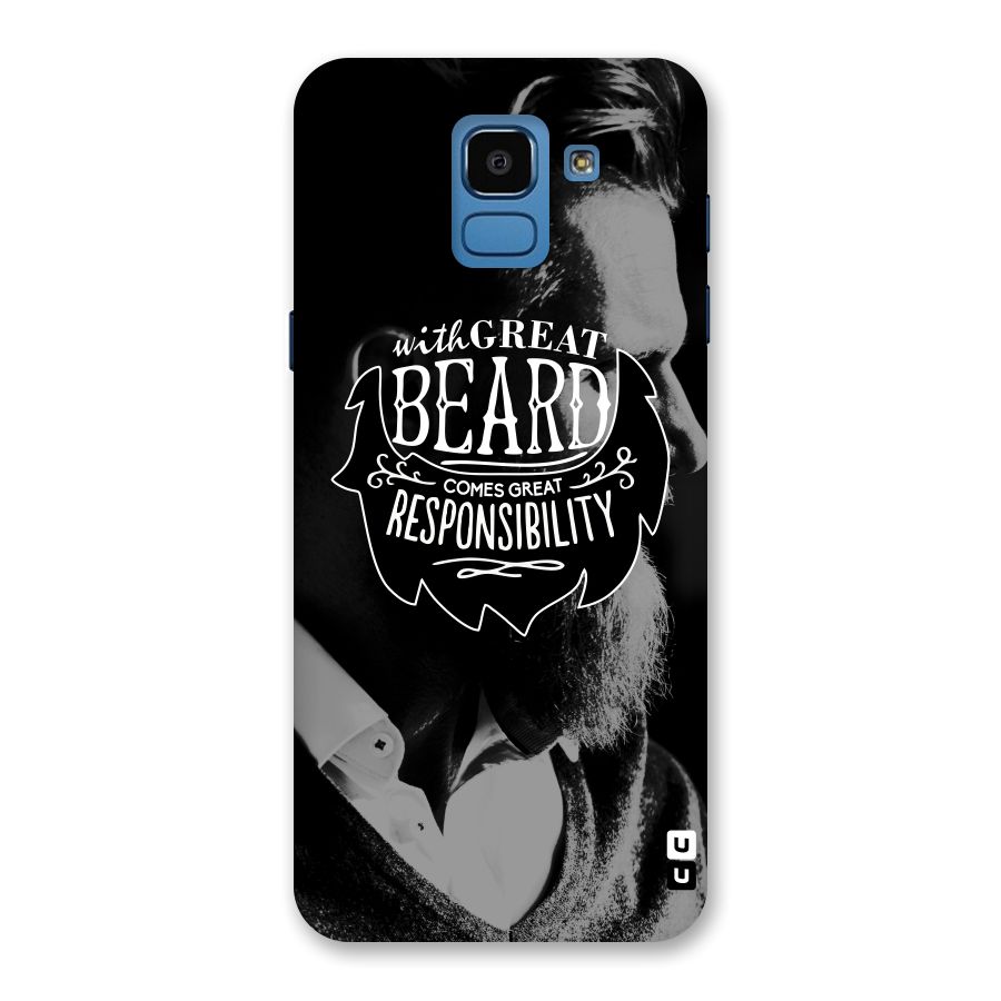 Beard Responsibility Quote Back Case for Galaxy On6