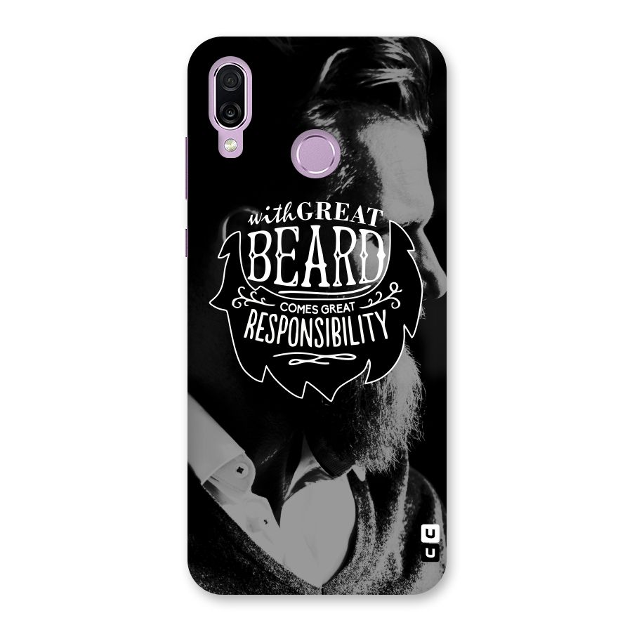 Beard Responsibility Quote Back Case for Honor Play