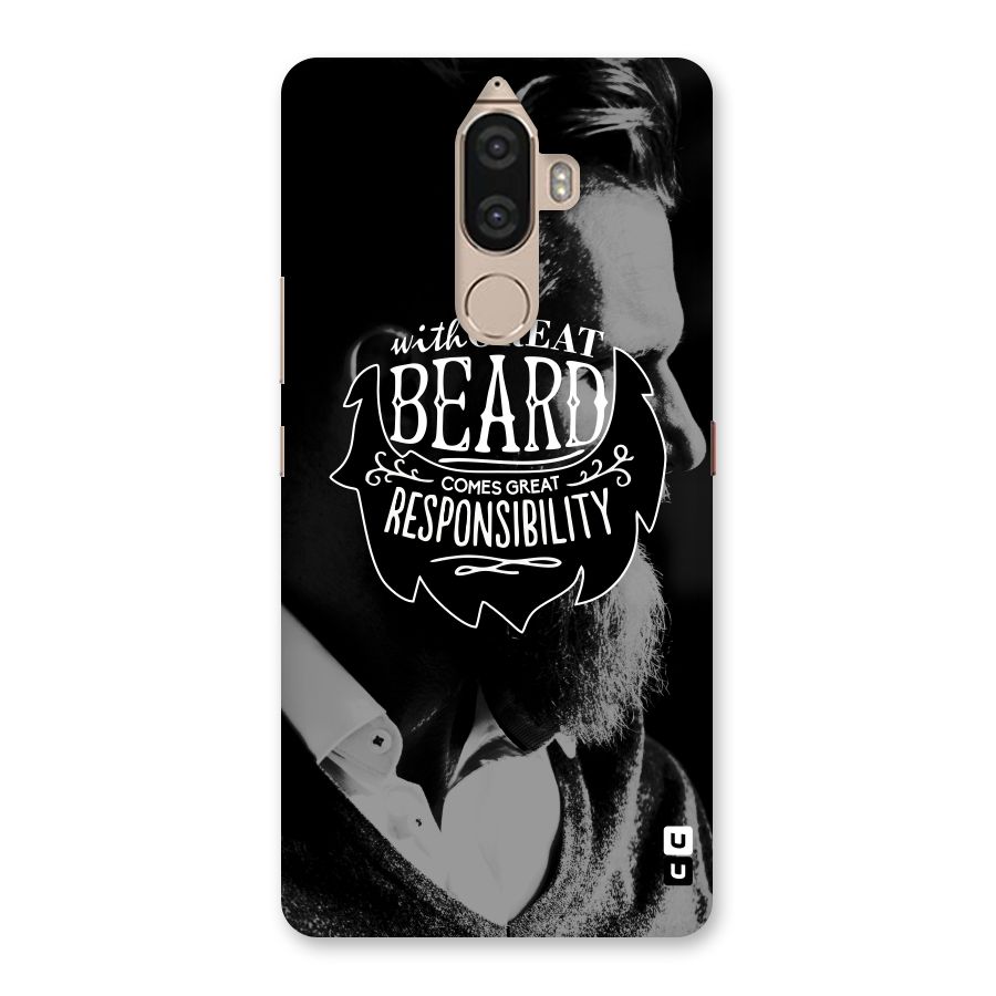 Beard Responsibility Quote Back Case for Lenovo K8 Note