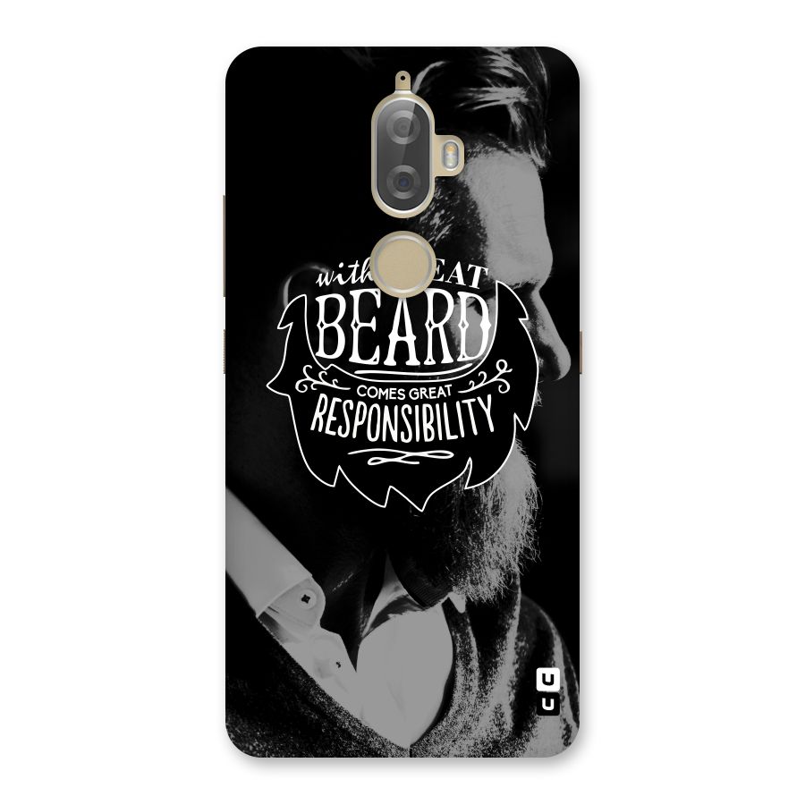 Beard Responsibility Quote Back Case for Lenovo K8 Plus