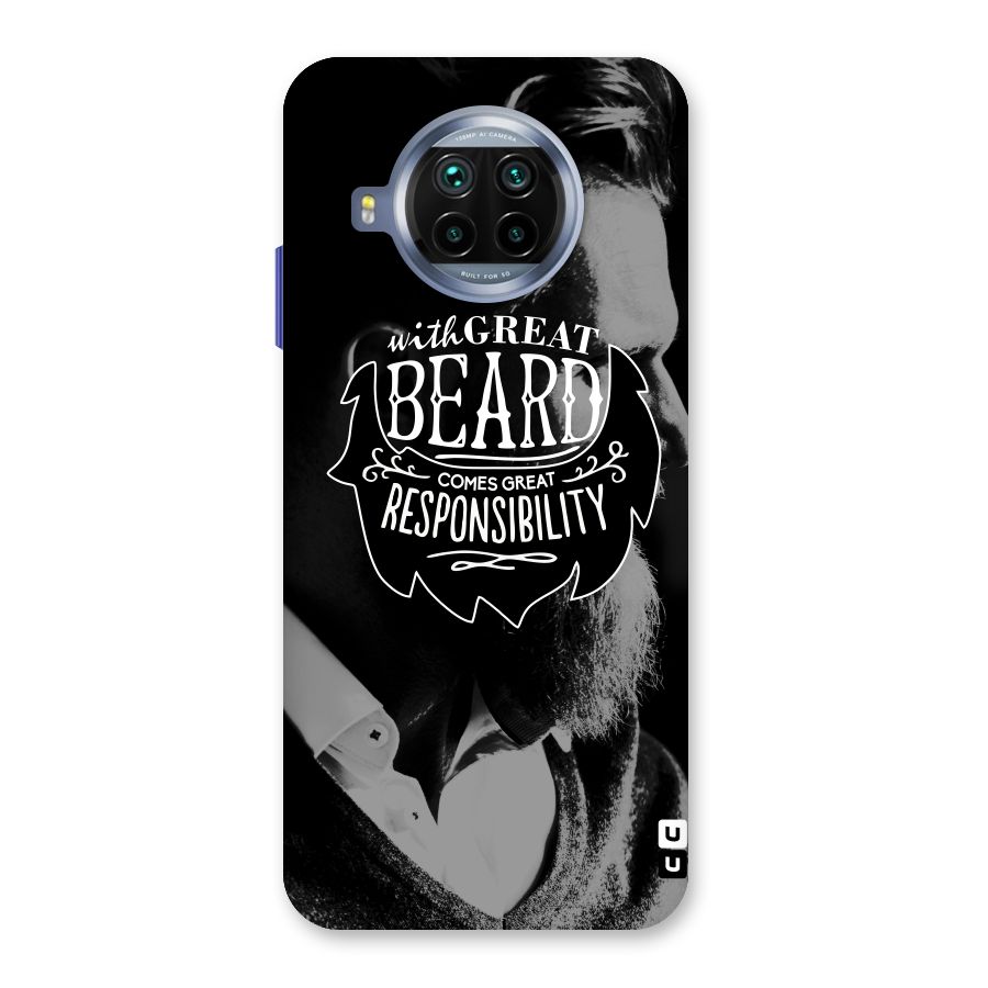 Beard Responsibility Quote Back Case for Mi 10i