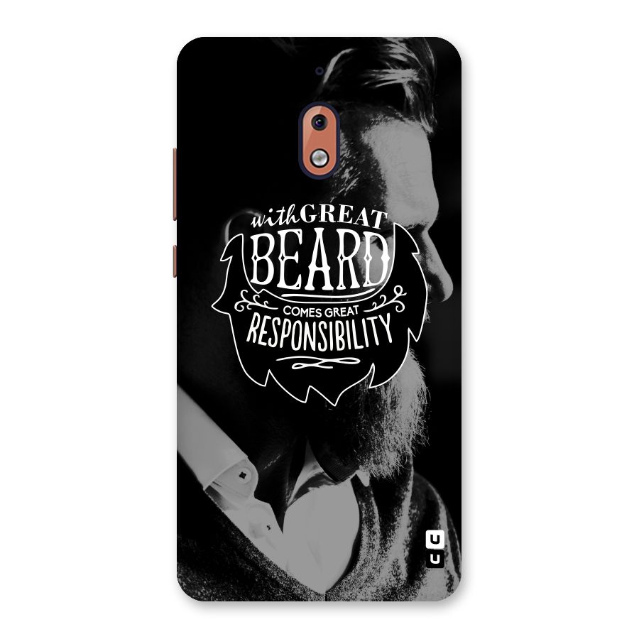 Beard Responsibility Quote Back Case for Nokia 2.1