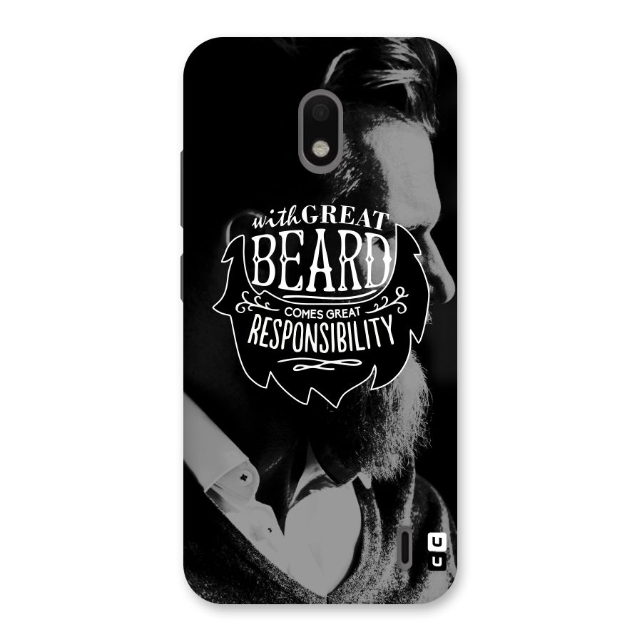 Beard Responsibility Quote Back Case for Nokia 2.2