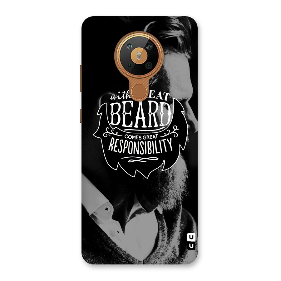 Beard Responsibility Quote Back Case for Nokia 5.3