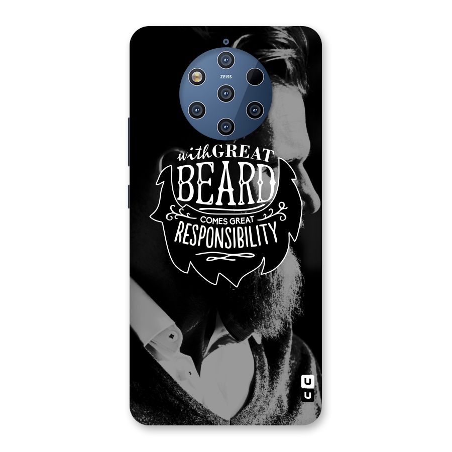Beard Responsibility Quote Back Case for Nokia 9 PureView