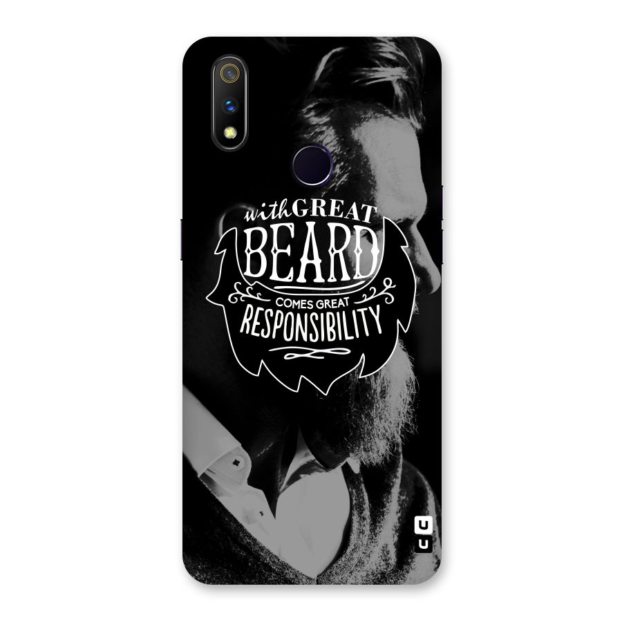 Beard Responsibility Quote Back Case for Realme 3 Pro