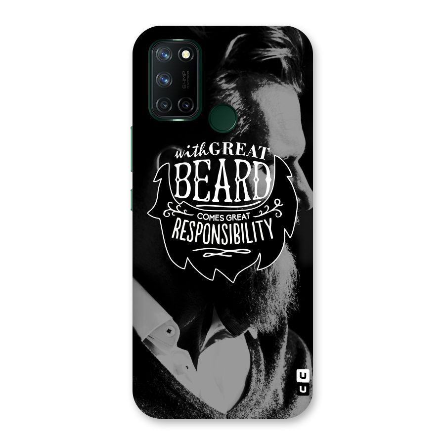 Beard Responsibility Quote Back Case for Realme 7i