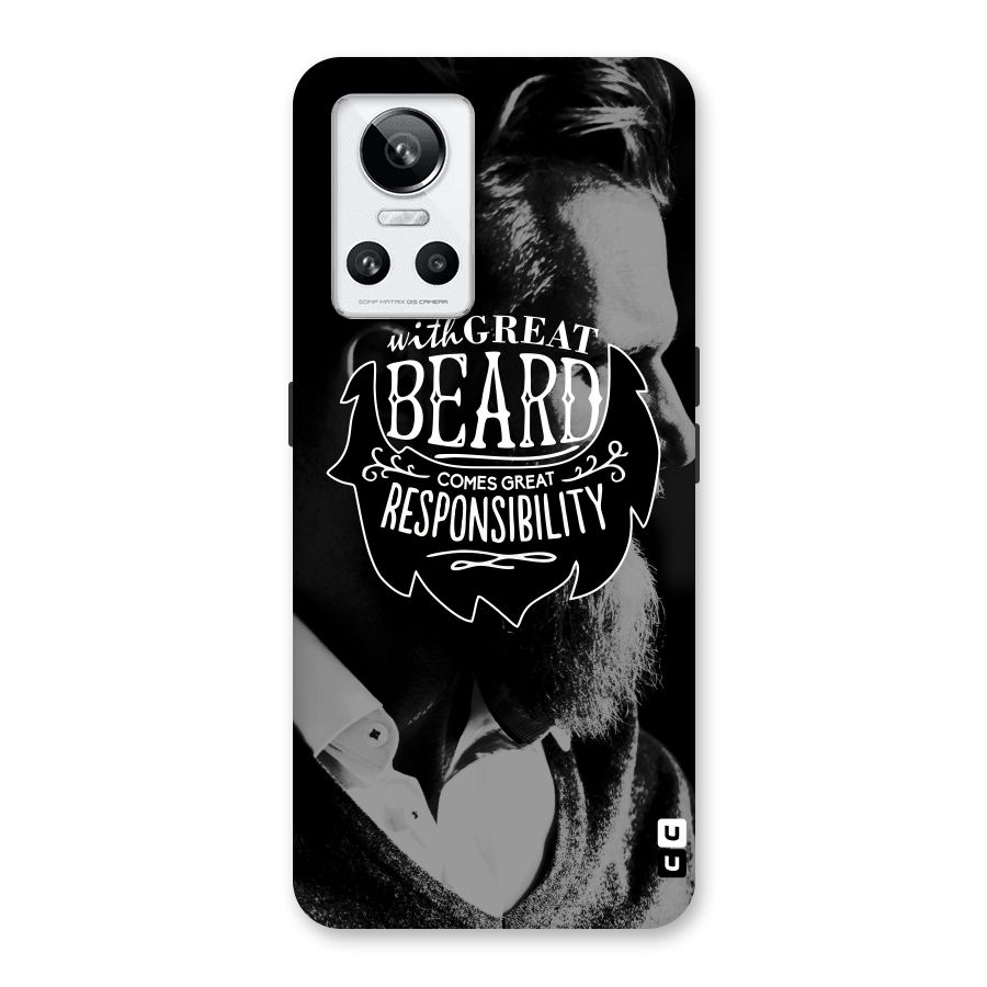 Beard Responsibility Quote Back Case for Realme GT Neo 3