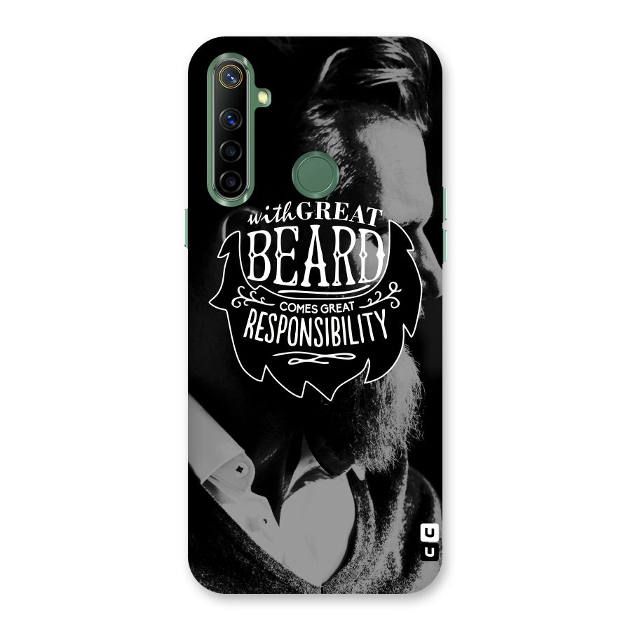 Beard Responsibility Quote Back Case for Realme Narzo 10