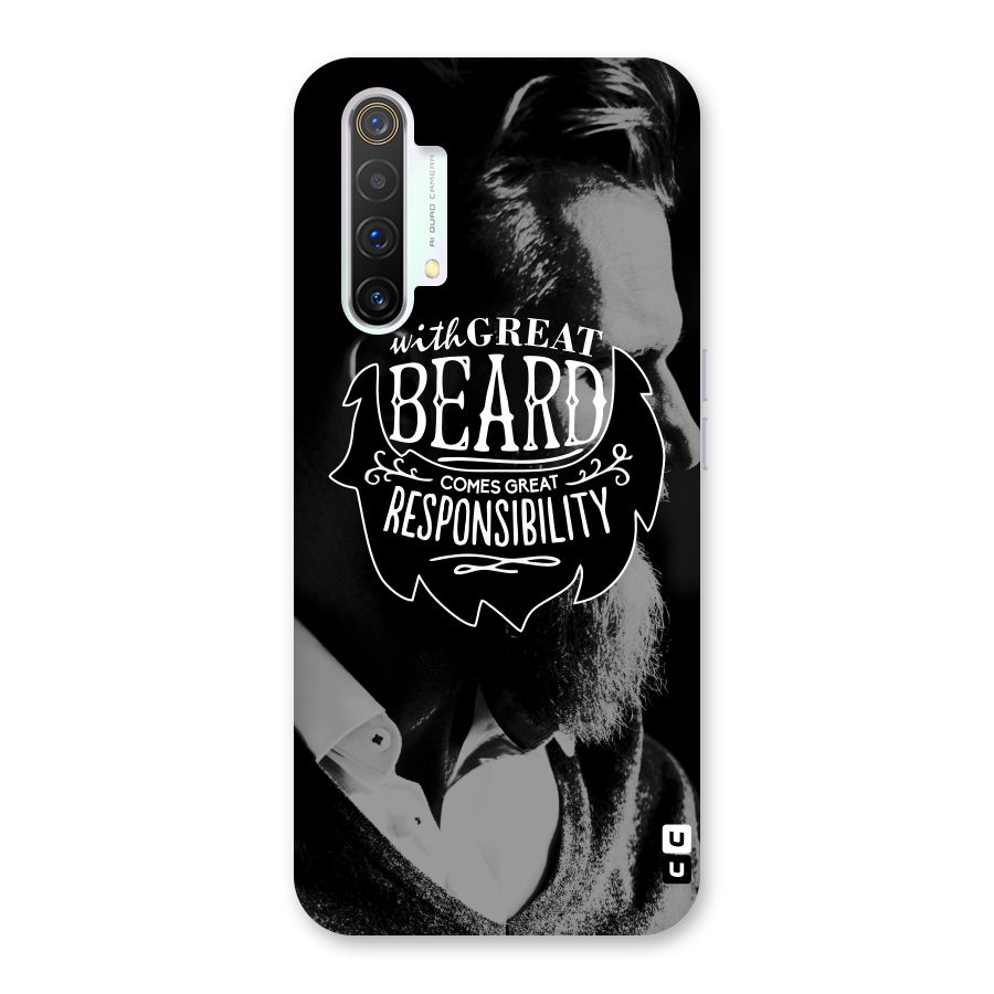 Beard Responsibility Quote Back Case for Realme X3