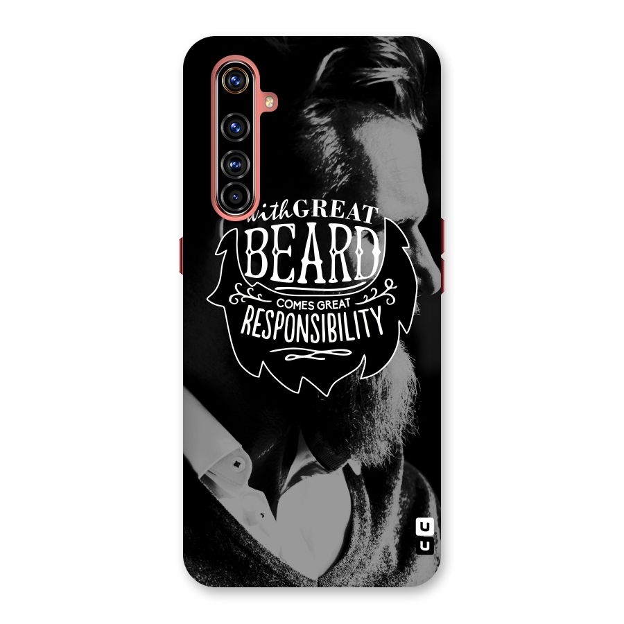 Beard Responsibility Quote Back Case for Realme X50 Pro