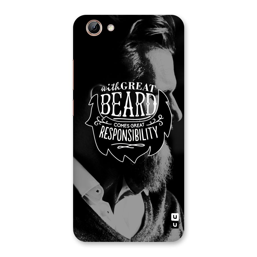 Beard Responsibility Quote Back Case for Vivo Y71