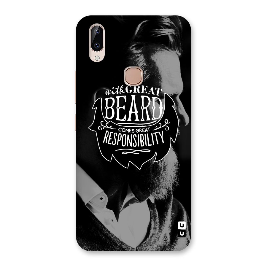 Beard Responsibility Quote Back Case for Vivo Y83 Pro