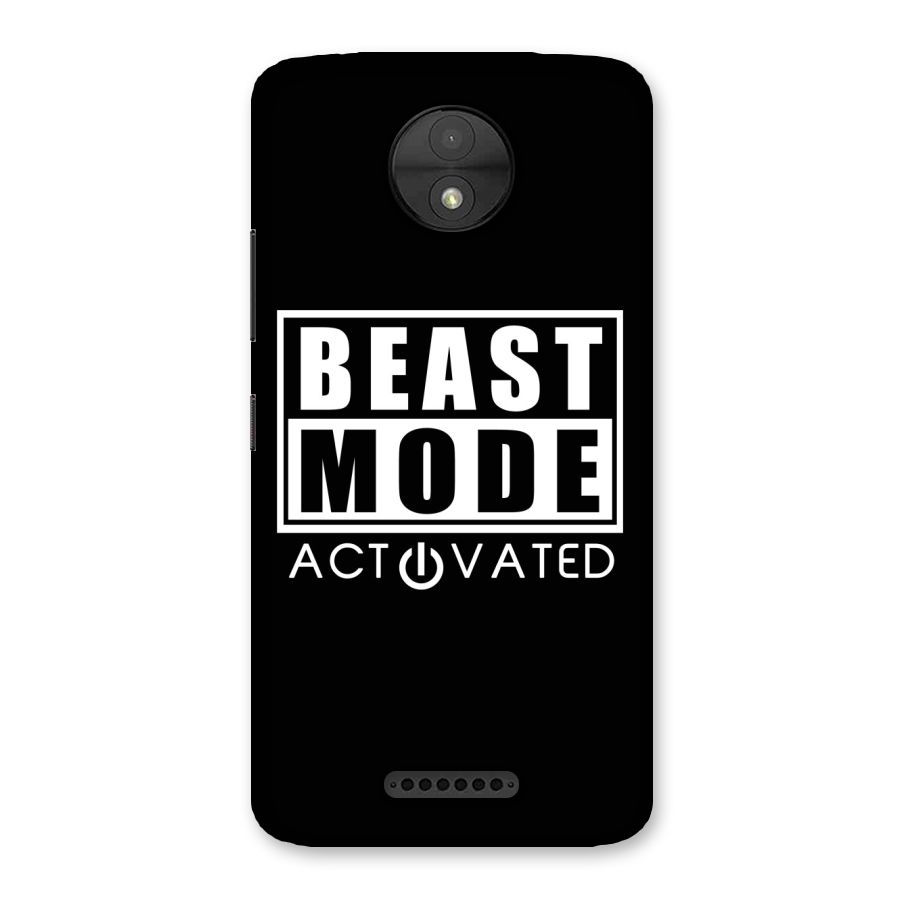 Beast Mode Activated Back Case for Moto C