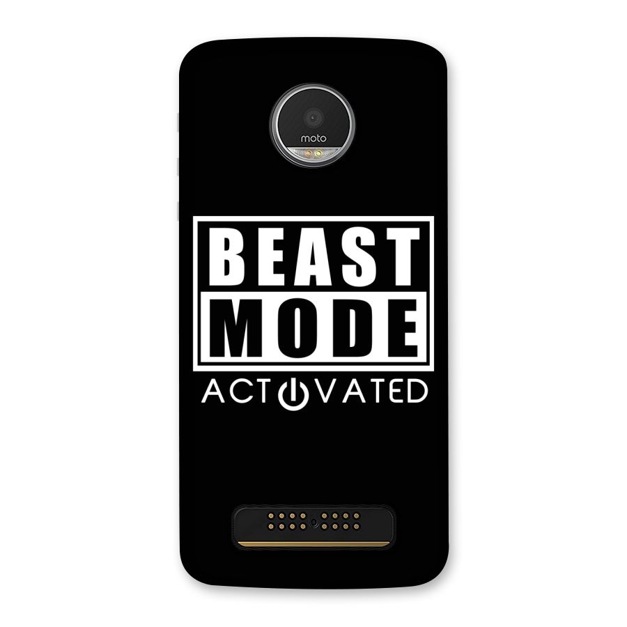 Beast Mode Activated Back Case for Moto Z Play