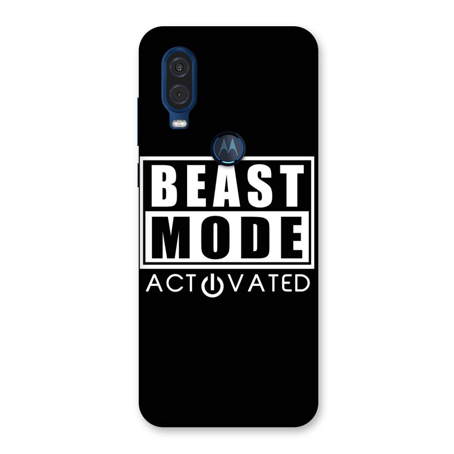 Beast Mode Activated Back Case for Motorola One Vision