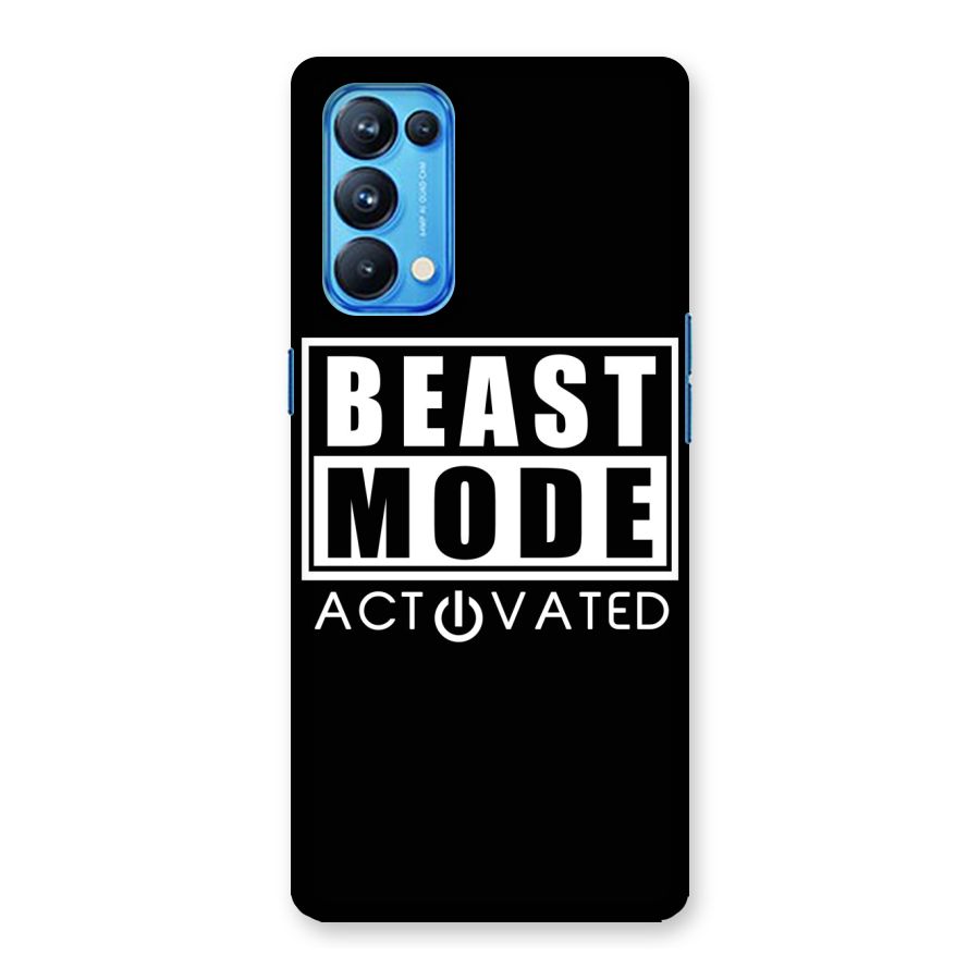 Beast Mode Activated Back Case for Oppo Reno5 Pro 5G
