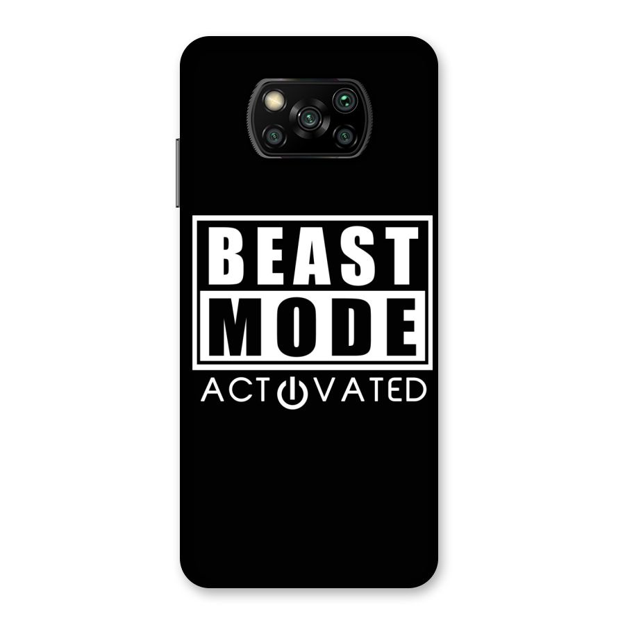 Beast Mode Activated Back Case for Poco X3