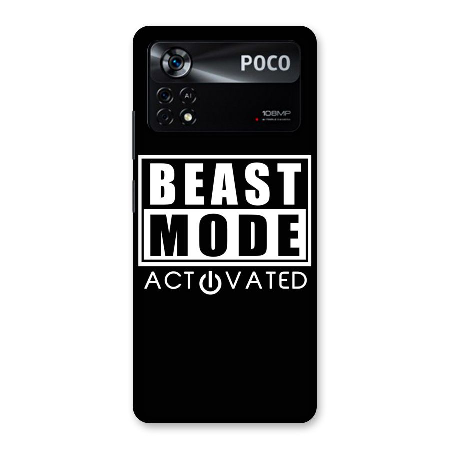 Beast Mode Activated Back Case for Poco X4 Pro 5G