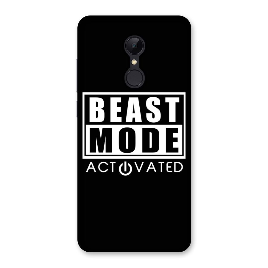 Beast Mode Activated Back Case for Redmi 5