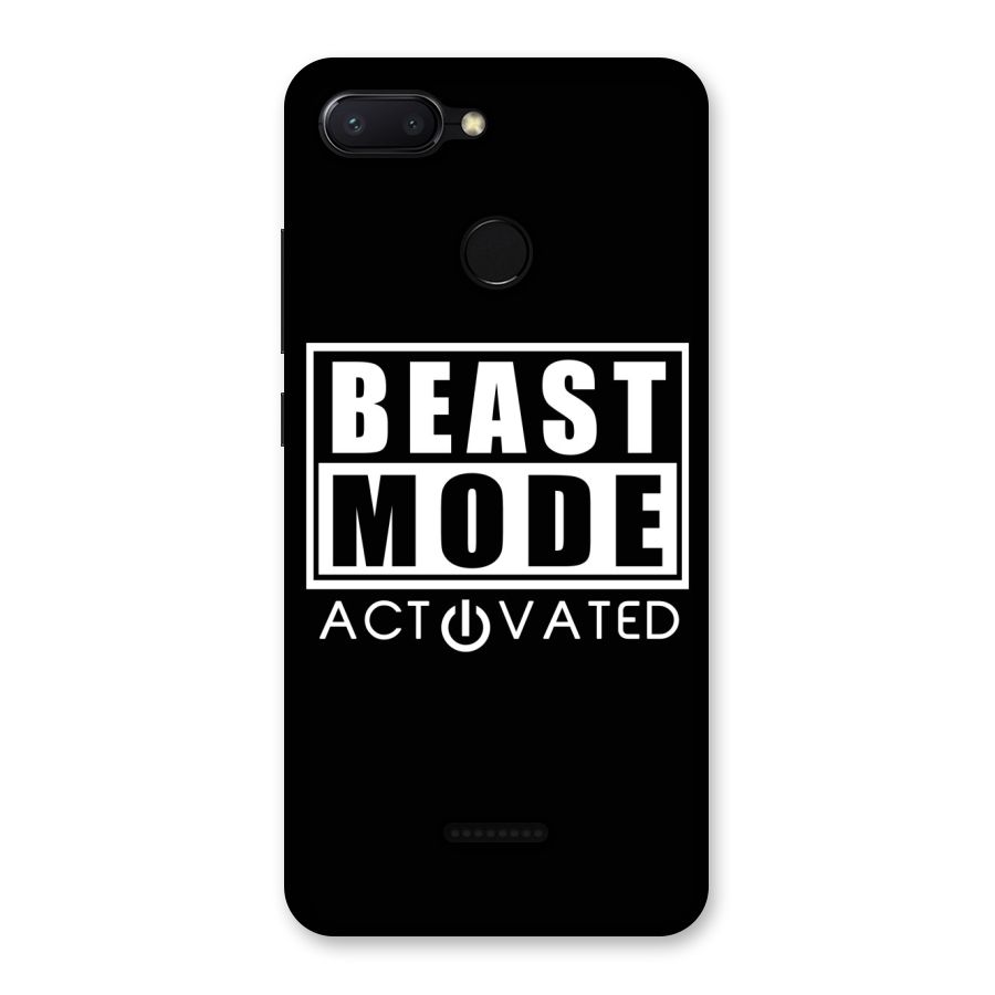 Beast Mode Activated Back Case for Redmi 6
