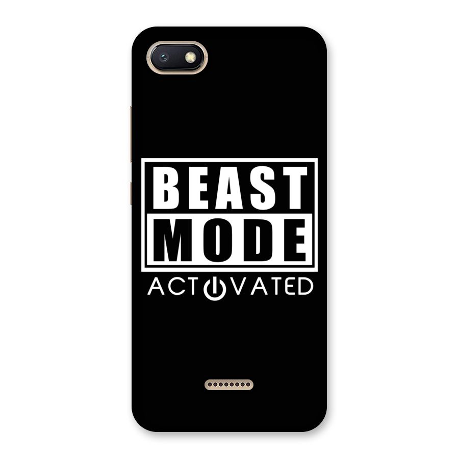 Beast Mode Activated Back Case for Redmi 6A