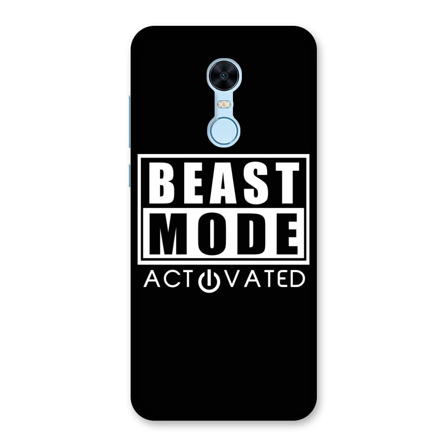 Beast Mode Activated Back Case for Redmi Note 5