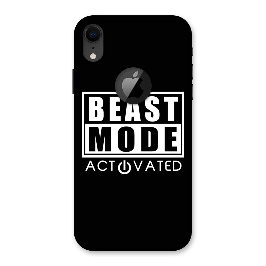 Beast Mode Activated Back Case for iPhone XR Logo Cut