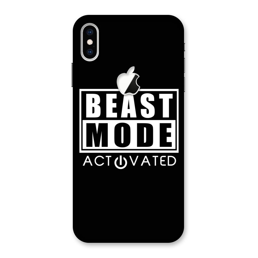 Beast Mode Activated Back Case for iPhone XS Max Apple Cut