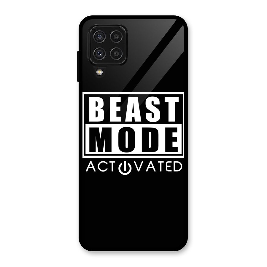 Beast Mode Activated Glass Back Case for Galaxy A22 4G