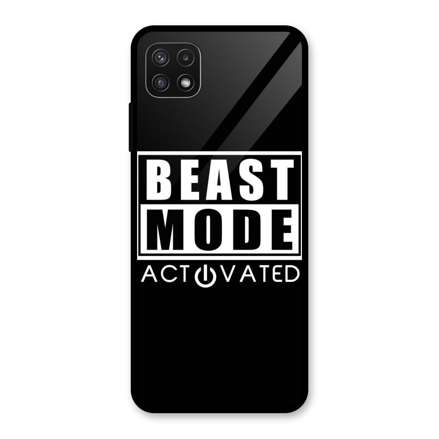 Beast Mode Activated Glass Back Case for Galaxy A22 5G