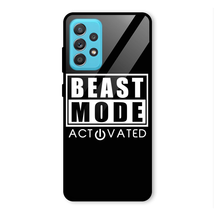 Beast Mode Activated Glass Back Case for Galaxy A52