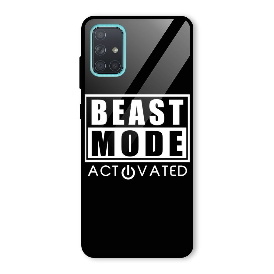 Beast Mode Activated Glass Back Case for Galaxy A71